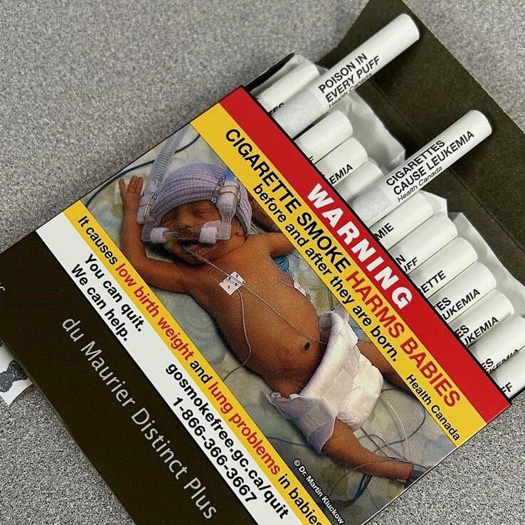 Cigarettes with health warnings could nudge smokers to butt out: researchers